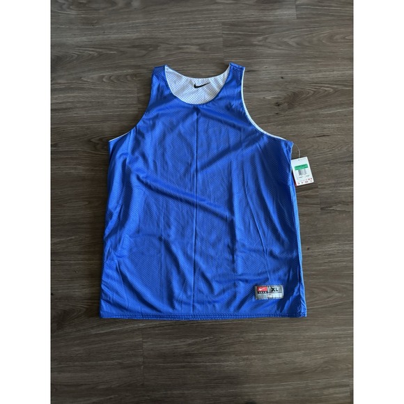Vintage Nike Team Reversible Tank Top Jersey Women's Size XL Blue White '08 - Picture 1 of 8